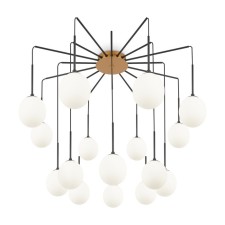 Suspension lamp Maytoni MOD176PL-16G, 16XG9, 40W, 93.6x93.6x148 cm, Color Gold