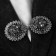Circum for the cardigan "cone" flower, gray color in black silver