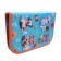 Penal 3 sections, tab inside, 140 x 210 x 40 mm, fabric, calligrata top block "animals"