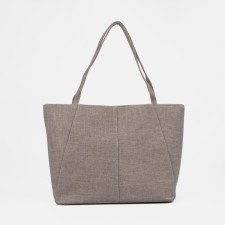 Zipper bag with zipper, gray color