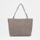 Zipper bag with zipper, gray color
