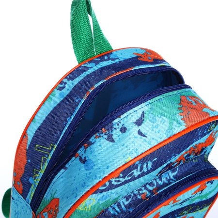Baby backpack on a zipper, cornflower color-5