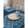 Kit kitchen tablecloth, Blue Polka Dot stands, size 110x140 cm, 35x45 cm - 4 pcs, peas, blue