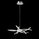 Suspended chandelier Mantra Aire, Led, 3700lm, 3000k, 350 mm, silver color
