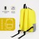 Youth backpack from lightning textiles, Fulldorn, 3 pockets, yellow-gray color