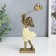 Polystone souvenir "Baby with balloons, yellow dress" 17x5x9 cm