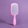 The comb is massage, wide, ventilated, 8.5 × 20.5 cm, PVC box, pink/white color