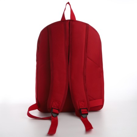 School textile backpack with print on the upper part of the sorry, 38x29x11 cm, burgundy color-7