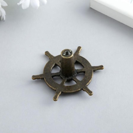 Handle for the casket Metal "helm" bronze 5.5x5x2.5 cm-1