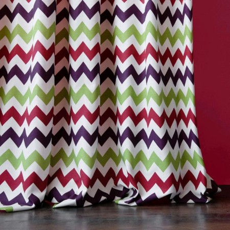 Set of curtains "Michael", size 170 x 270 cm - 2 pcs, green-1