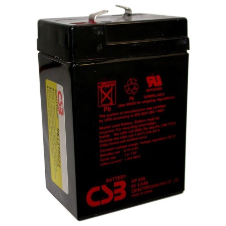 Battery CSB 4.5 ah 6 volt GP 645