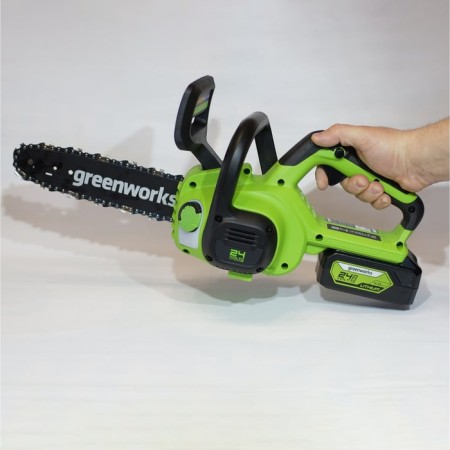 DREAL DREE BATCOMAL GREENWORKS G24CS25, without battery/ZU, 24 V, tire 25 cm, groove 1.1 mm-2