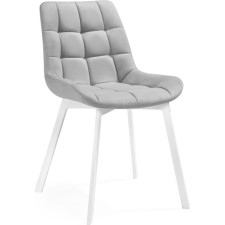 SHELS on a metal frame Chelsea Metal/velor, white/gray 50x60x80 cm