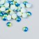 Decor "Semiobusins ​​and rhinestones. Gradient blue-gold" d = 6 mm 10g 200 pcs 5x2.5 cm mix
