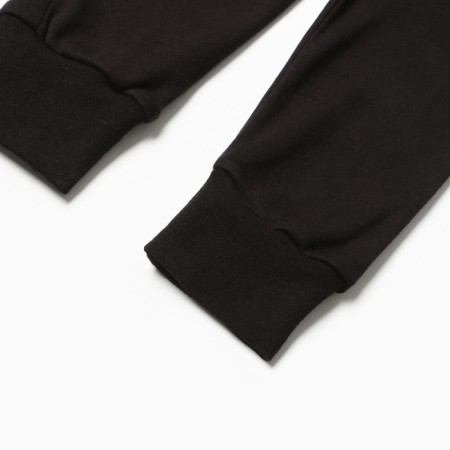 Baby sports trousers, black color, height 158 ​​cm-2