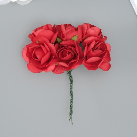 Decorative flower for creativity "Rose" red