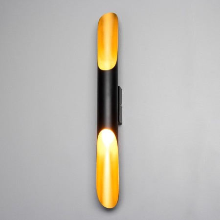 Sconces "bambo" E27 40W Black gold 6x6x60cm-1