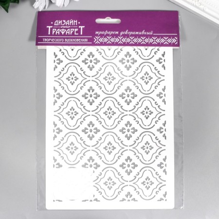 Plastic "pattern" 24x16 cm stencil-3