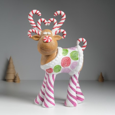 Souvenir Polystone "Deer of sweets with horns-vanies" 18x9.5x29.5 cm