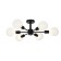Ceiling EVOLUCE lamp. SL419.402.06. ANO. 6x60 watts, E27, 46x48x23 cm, black color