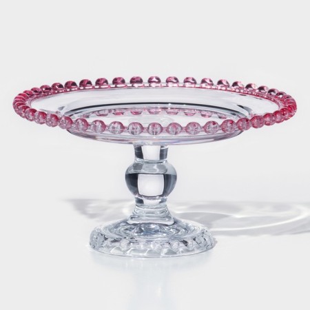 Glass Cake stand "Rose", 19.5 × 10 cm