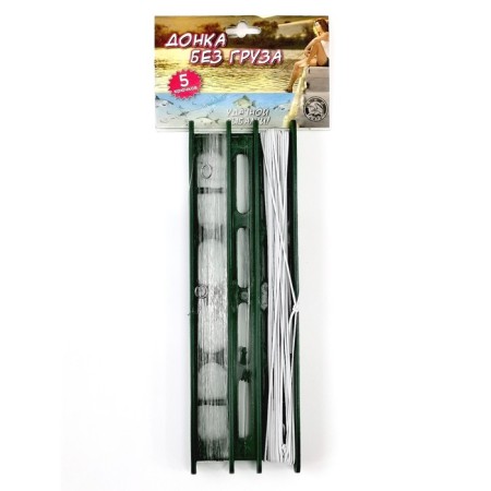 Donka tackle, on a two -row motoville, without cargo, 5 hooks
