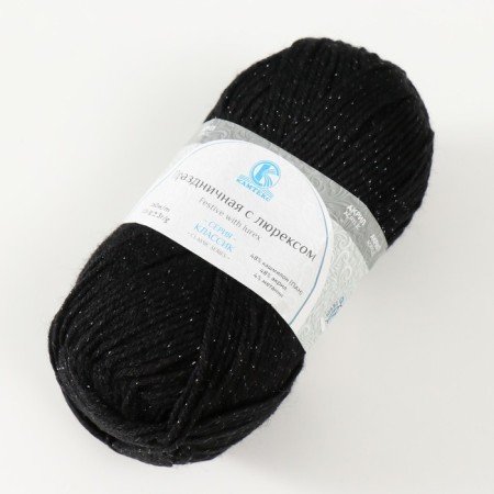 Yarn "Festive" 48% Kashmilon (pan), 48% acrylic, 4% metered 160m/50g (003 black)-1