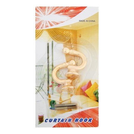Hook for curtains ks003, one -rod, color gold-8