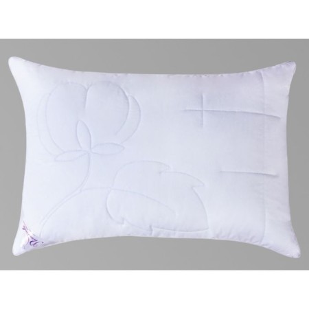 Cotton pillow, size 50 × 72 cm, white color