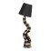 Cameron table lamp E27 40W black and gold 12.5x12.5x49 cm Risalux