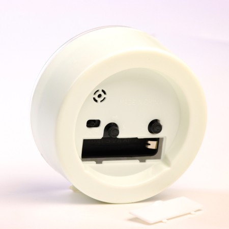 Clock - desktop an alarm clock, discrete move, dial 10.5 cm, 10.5 x 11 cm, aa-2