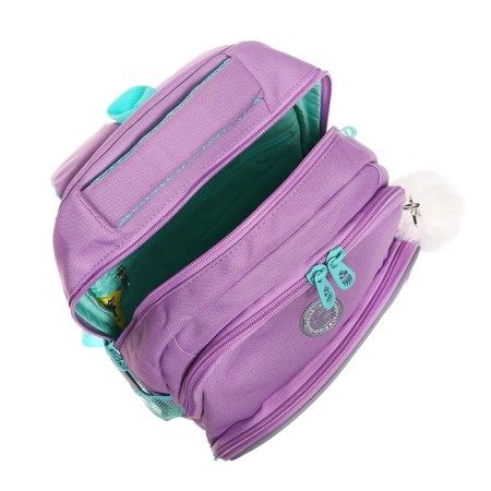 School backpack, 40 x 27 x 20 cm, Grizzly, ergonomic back, laptop department, pink-11