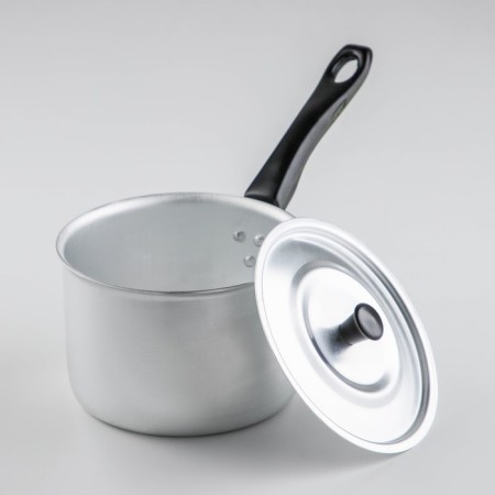 Aluminum bucket with a Consul lid, 1.5 l, d = 14 cm, plastic handle-1