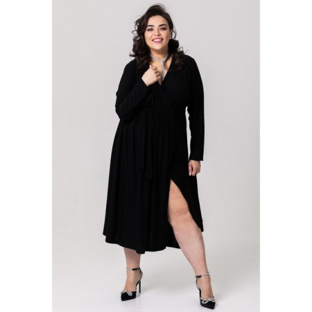 Female dress, size 62, black color-4