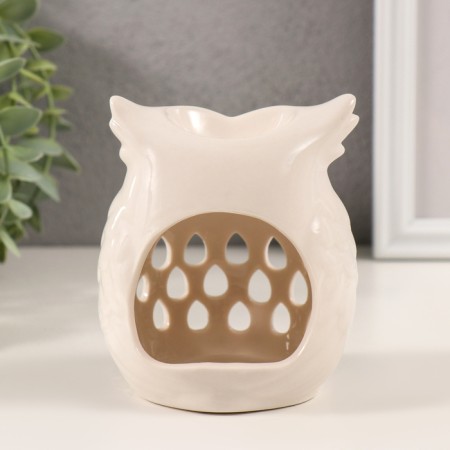 Aroma lamp ceramics "White Eagle Wheel. Droplets" 7.5x8x10 cm-2