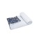 Plaid "Grow together", size 96x87 cm, blue, white color