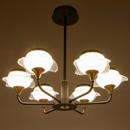 Chandelier 1696/6 LED 144W 3000-6000K black and gold 70x70x65 cm Bayerlux-2