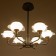 Chandelier 1696/6 LED 144W 3000-6000K black and gold 70x70x65 cm Bayerlux
