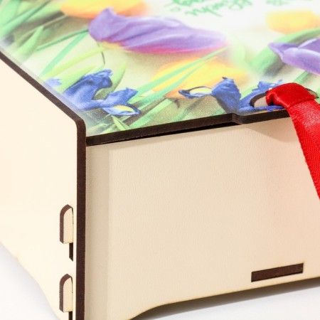 Wooden box for tea bags 17.9x15.6x7.4 cm-3