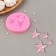 Mold Dolyana "Star", silicone, d = 8 cm, color mix
