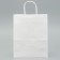 Craft package without printing, white, round handle 22 x 12 x 28 cm