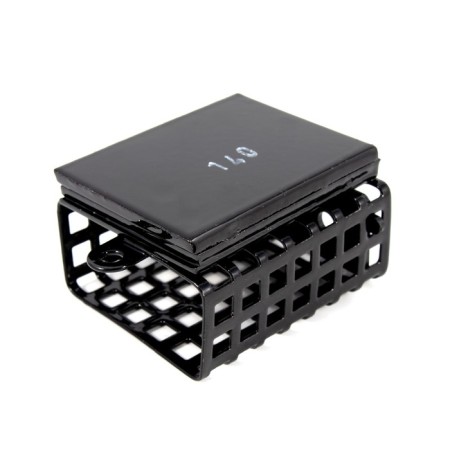 Feeding feeder Yaman rectangular 140 g, metal, removable plastic bottom, packaging 10 pcs. 10694-4