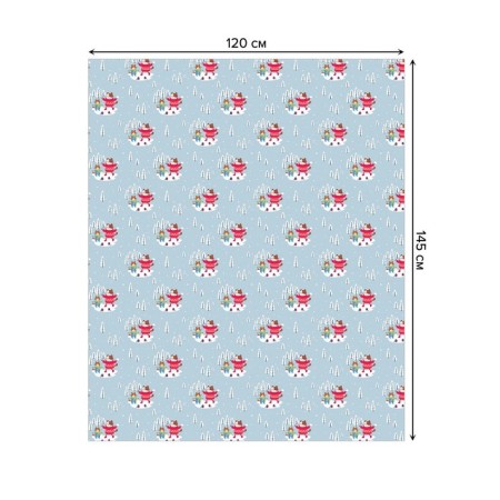 Tables on the table "Walk of cats", rectangular, Saten, size 120x145 cm-1
