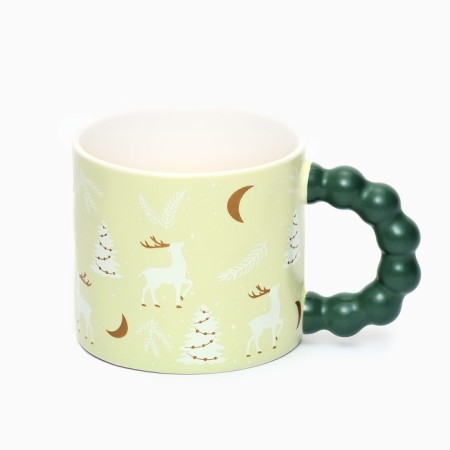New Year's ceramic "Winter Forest" mug, 300 ml-3