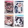 A set of notebooks A6, 40 sheets in a cage on a clip "kittens and puppies", covering a shared cardboard, an offset unit, 4 pieces