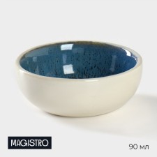 Porcelain saucer Magistro Ocean, 90 ml, blue color