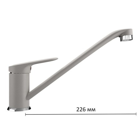 Kitchen mixer Ulgran U004-331, white color