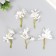 Flowers for decorating "Lilenik" white 8.5 cm