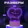 Light "Love" Led RGB from the network 14.2x9.5x12.6 cm Risalux
