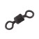 The Namazu Pro Rolling Ribbed Swivel, Brass, Carbon, Test-72 kg, packaging 5 pcs.